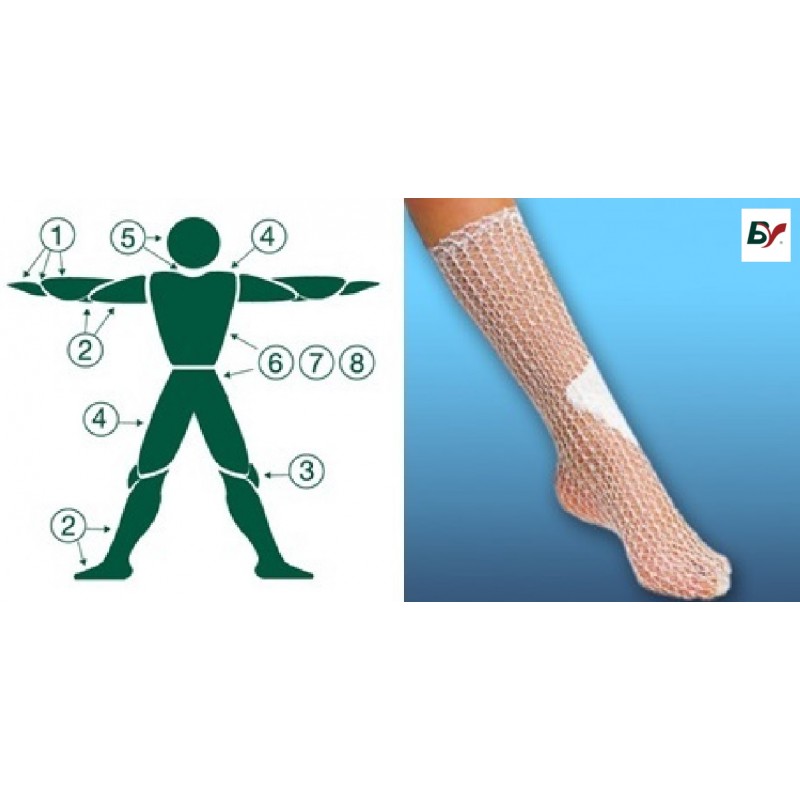 BV - Rede tubular elástica n.º 5, 25mt x 3,5cm (1un)