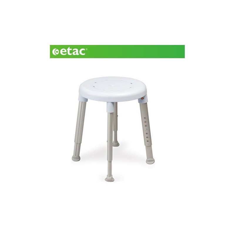 EASY - Banco duche formato redondo, cor cinza